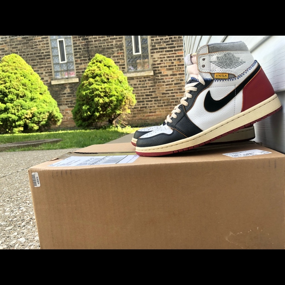 UA Union x La Air Jordan 1 high black toe
